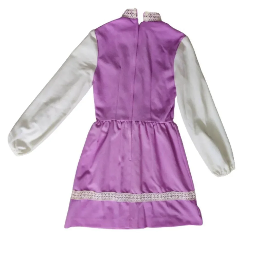 1960s Vintage Hippie Peasant Lace-up dress - Picture 7 of 16